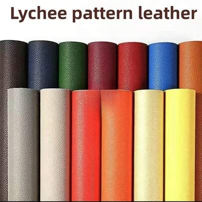 1 Rolle selbstklebender Kunstleder Stoff Patch zum Reparieren von Sofas, Autoinnenausstattung, Lederbettpflege - Weiche und harte dekorative Abdeckungen - Nicht verblassend, starke Viskosität, abrieb- und kratzfest, langanhaltend, reißfest und zugfest, Schwarz/Braun/Weiß/Blau/Orange