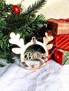 1/3/5pcs Personalized Name Wood & Acrylic Ornament – Custom Laser Cut Hanging Decor, Personalized Keepsake For Valentine's Day Gift, Eid Al-Fitr Celebration, Easter Gifts & Spring Home Decoration, Unique Anniversary & Birthday Gift, Custom Name Ornament For Family, Couples & Kids - Multicolor - View 9