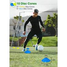 Speed Agility Training Equipment Set 20ft Agility Ladder 10 Disc Cones Resistance Parachute 5 Resistance Bands And Carry Bag Football Soccer Basketball Fitness Drills For Adultsgift