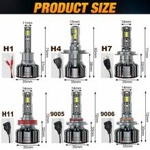S&D H7 LED Headlights H4 Led Canbus H1 9005 HB3 H11 HB4 9006 HB4 Turbo Lamp Auto Headlamp Car Accessories 12V 6000K White