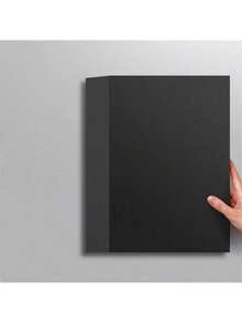 10 tờ giấy bìa đen khổ A4/A3, thích hợp cho thư pháp, báo viết tay, vẽ tranh, đồ thủ công DIY, vẽ bằng bột màu và thiệp thủ công - màu đen - Xem 3