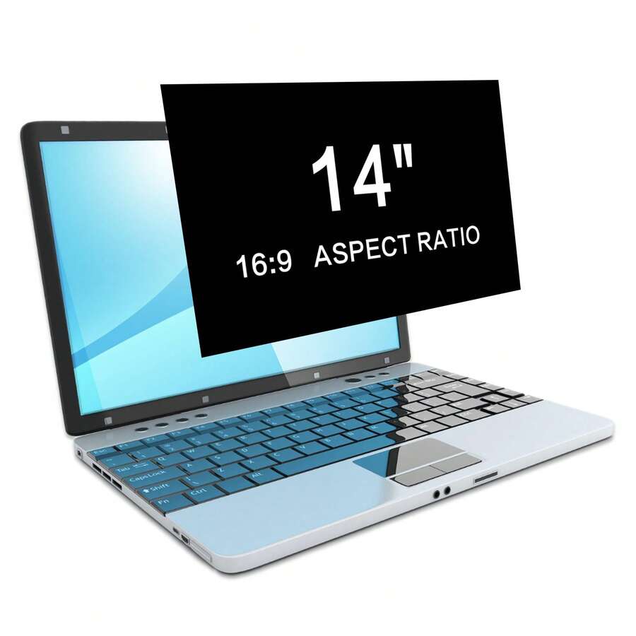 14-Inch Anti-Blue Light Eye Mask Protects The Screen From Scratches And Protects The Eyes From Radiation And Blue Light. Easy To Apply, Suitable For Students, Home And Office Use - Clear - View 1