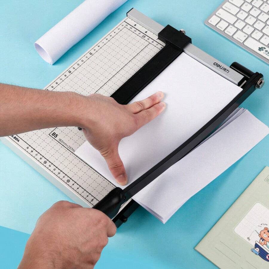 Premium Metal Paper Cutter Size A4 To B7 Guillotine Page Trimmer Knife ...