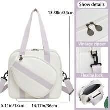 2025 Neuer hochwertiger Tennistasche, Große Kapazität mit Handgriff & Schultergurt, leichte Schlägertasche für Herren & Damen, geeignet für Tennis & Badminton