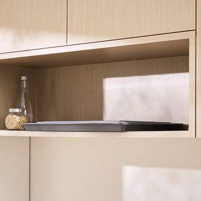 Baking Pans Set, 3-Piece, Nonstick Carbon Steel Cookware Sheets & Trays, Stackable Kitchen Oven Bakeware Cooking Sets With Silicone Handles, Easy To Clean, For Baking Cookie Cake Muffin Bread