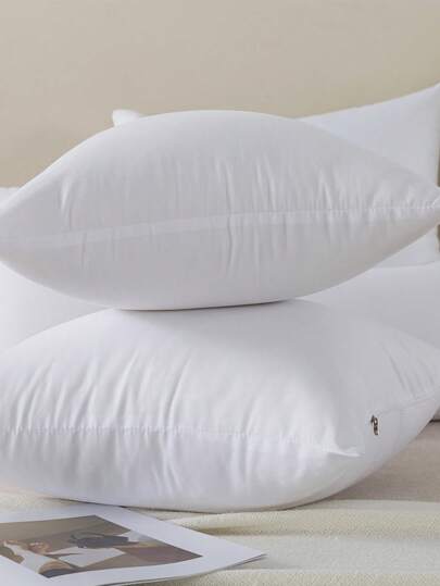 1pc Wit ative Throw Pillow, Moderne Polyester Fiber Rectangular High Elasticity Kussen Insert, Nap Lumbar Support, Portable Home, Office, Camping view 7