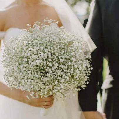 30支人造星空花束（带花茎），仿真蕾丝花束，质感逼真，适用于家居、办公室、户外花园、婚礼、生日礼物、派对、情人节、毕业礼物等场合（30/24/18/12/6/3支套装）