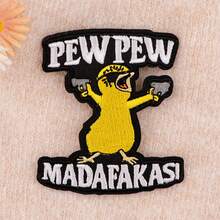 Cute Embroidered Bear Patch, Iron-On Sewing Applique, DIY Clothing Accessories