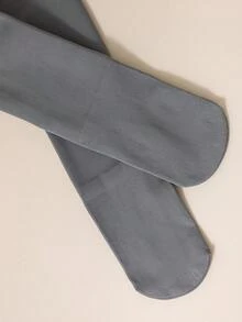 3/2/1 Pairs Girls Kids Children Leggings, Skin Tone, Khaki, Black, Gray Solid Color Stirrup Tights, Leggings, Warm Fleece Pants, Suitable For Daily Wear, Simple Versatile Stirrup Pants, Soft Smooth Comfortable, Princess/Cute Style - 彩色 - 查看 8
