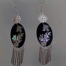 Cercei asortați în stil chinezesc vintage, cercei emailați, cercei noi la modă, potriviți pentru purtarea zilnică a femeilor