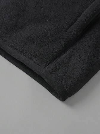 Women's Stand Collar Zip-Up Fleece Jacket, Solid Color Sherpa Fleece Coat For Autumn/Winter,Skiing