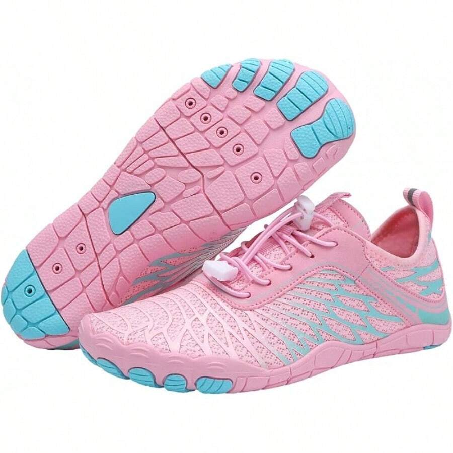 Waterproof Barefoot Trail Running Shoes For Outdoor Activities - Pink - View 1