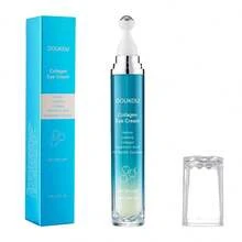 DOU KOU Eye Cream, Eye Serum, Collagen, Hyaluronic Acid & 10 Peptide Complex, Retinal Niacinamide Correction For Visibly Reduces Puffy Eye Bags Fine Lines Dark Circles Wrinkles, Crow's Feet Instantly, Anti Aging Wrinkle Remover For Face, 360° Roller Massage Ball, Airplane Travel Essentials, Travel Size Toiletries, 0.5 Fl. Oz, 15ml