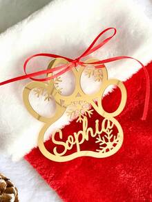 1/3/5pcs Personalized Name Wood & Acrylic Ornament – Custom Laser Cut Hanging Decor, Personalized Keepsake For Valentine's Day Gift, Eid Al-Fitr Celebration, Easter Gifts & Spring Home Decoration, Unique Anniversary & Birthday Gift, Custom Name Ornament For Family, Couples & Kids - Multicolor - View 6