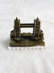 1pc London Tower Bridge Metal Model Decor, Practical Pencil Sharpener, Desktop Decoration, Travel Souvenir Gift For Family And Friends - Multicolor - View 9