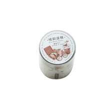 Băng keo PET & giấy góc cổ điển 60mm*2m - Họa tiết đồ nội thất cổ điển và đồ uống cà phê, thích hợp cho nhật ký, album ảnh, đồ thủ công DIY, trang trí sổ kế hoạch, gói quà. Mực PET trắng mờ, họa tiết lặp lại 350mm, thẩm mỹ cổ điển, chống rách. - Nhiều màu - Xem 6