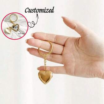 1 Peça Chaveiro Personalizado com Foto, Chaveiro Importante, Namorado/Namorada, Casal/Amigo, Várias Opções de Cores, Para Você Comemorar Fotos de Casamento Personalizadas, Fotos de Viagem e Mais Presentes de Chaveiro Para Seu Namorado/Namorada, Descubra Chaveiros Personalizados/Personalizados Para Tesouros de Feriados, Acessórios de Natal, Materiais Escolares, Alunos do Ensino Médio, Alunos do Ensino Médio, Estudantes Universitários, Calouros, Veteranos, Alunos de Séries Iniciais