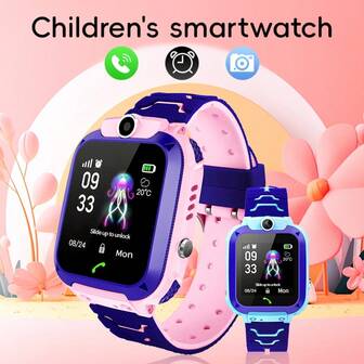 2025 Best Gift, Smart Kids Watch, Location Tracking, Phone Communication, Front Camera, Album Recording, Ring Notification, Device Finder, Comfortable Band, Colourful Colours, Mobile Finder
