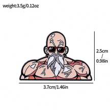 1 件热血经典卡通动漫龙珠周边，时尚精致超级赛亚人孙悟空、贝吉塔、龟仙人卡通人物胸针，包包装饰适合日常佩戴或作为礼物或收藏 - 彩色 - 查看 13