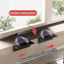 Window Frame Extension Shelf, 40cm, Heavy-Duty, Adhesive Installation, DIY Storage, Kitchen, Bathroom, Balcony, Indoor Gardening, Plant Stand, Steel, Light Gray - Màu Xám nhạt - Xem 7