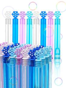 40pcs Christmas Snowflake Bubble Wands, No Water Needed, Suitable For Birthday Party Favors, School Events, Classroom Rewards, Outdoor Gifts, Christmas Gifts, Available In 10/20/40pcs - Multicolor - View 3