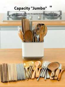 مطبخ سكين وشوكة حامل عيدان، حامل فرشاة الأسنان للحمام، حامل فرشاة الأسنان للحمام، صندوق تخزين حمام مستقل على الطاولة، صندوق تخزين حمام مستقل على الطاولة، رف تخزين متعدد الاستخدامات لفرشاة الأسنان ومعجون الأسنان، حامل فرشاة المكياج والحلاقة، اكسسوارات الحمام