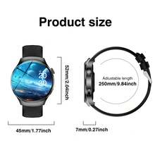 Smartwatch con llamadas/marcación inalámbrica, múltiples recordatorios de aplicaciones, adecuado para hombres y mujeres, reloj deportivo, fondo de pantalla personalizable, control de música, compatible con iOS/Android - Multicolor - Ver 4