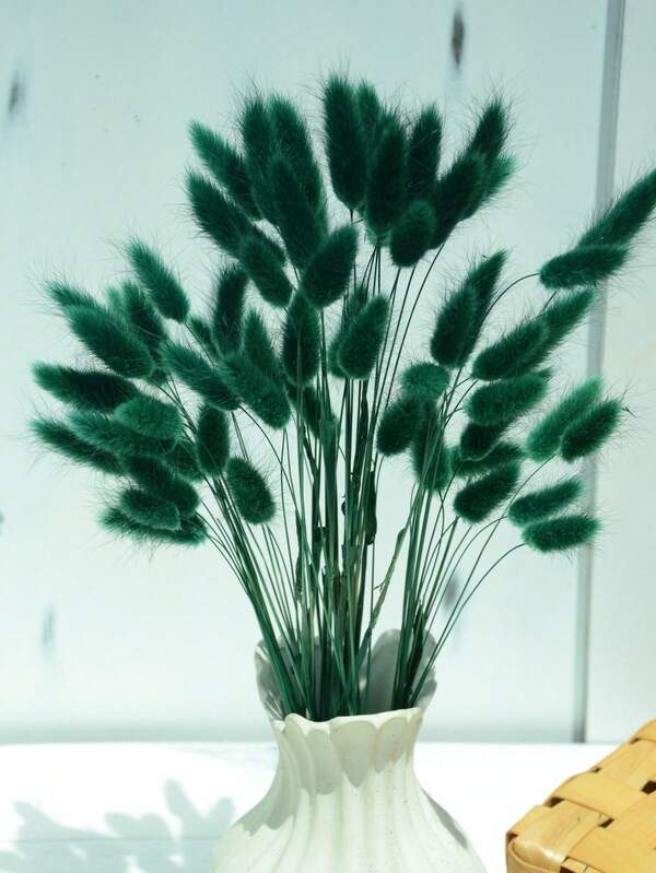 60/120/240pcs Bohemian Style Artificial Flowers - Natural Dried Bunny Tails Pampas Grass - Multi-Color, Dandelion Flowers - Home, Wedding, Office, Cafe Decor - Valentine's Day And Mother's Day Gifts