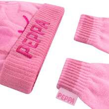 Peppa Pig Hat And Gloves Set, Girls Winter Set - Pink - View 7