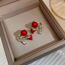 A Pair Of Tulip Earrings For Couples,  For Sensitive Skin, Anniversary Gift, Couple Symbol Set