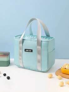 حقيبة عازلة من قماش الأكسفورد قطعة واحدة، حقيبة نزهة خارجية محمولة، حقيبة غداء كبيرة السعة مقاومة للماء مناسبة للأطفال والبالغين لحمل الفواكه والمشروبات والطعام، حقيبة تخزين مدرسية بسيطة، حقيبة تخزين للمعلم، حقيبة فصل دراسي، حقيبة غداء، حقيبة تخزين مدرسية، صندوق غداء للسفر للنساء، حقيبة عازلة للحرارة