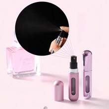 4 pièces/3 pièces Flacons de parfum rechargeables de 5 ml, flacons vaporisateurs de parfum rechargeables, flacon vaporisateur de parfum de voyage, mini contenants liquides vides portables, essentiels de voyage, organisateurs de voyage pour la plage, retour à l'école, vacances, camping, parfum pour femmes
