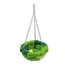 1pc Parrot Nest, Forest Style Hanging Hammock Bed, Plush Nest, Small Bird Supplies, Swing, Warm Bird Nest - View 8