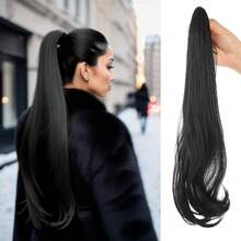 18 Inch Halloween Daily Outfit Hair Clips & Synthetic Fiber Ponytail Wig - Easy To Wear - Multicolor - View 3