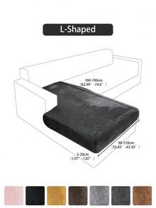 1 pièce Housse de canapé d'angle en velours avec chaise longue séparée, housse de canapé extensible douce pour canapé d'angle gauche/droit, housses de coussin de canapé pour canapés et sofas, housses de siège de canapé en velours doux, housses de canapé lavables, housse de coussin de siège pour canapé 3 places, résistant aux animaux de compagnie