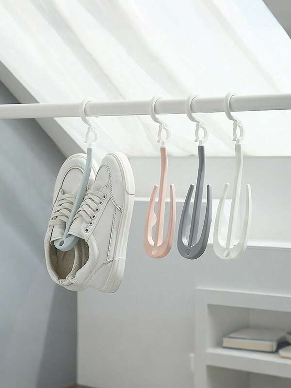 1 Adet Döner Ayakkabı Kurutma Rafı, Kapaklı Kancalar, Dayanıklı Çift Taraflı İç/Dış Mekan Ayakkabı Askısı, Yerden Tasarruf Sağlayan Tasarım, Ev, Giriş ve Veranda İçin Uygun