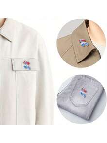 Hasbro 1 件变形金刚官方授权英雄汽车人别针炫酷胸针精致装饰衣服帽子背包书桌笔袋徽章生日婚礼节日礼物送给家人和朋友 - 彩色 - 查看 3