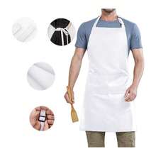 Chef Hat And Apron, Adjustable Size, Unisex, Suitable For Cooking, Grilling, Baking, Machine Washable, Holiday Gift