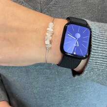 Rainbow Moonstone Bracelet, Natural Crystal, Symbol Of Hope And Feminine Power, Naturalistic Jewelry Gift - Moonstone - View 5