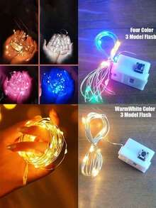 1/5 件 LED 仙女灯、LED 铜线灯串、纽扣电池（含电池）、铜线灯串、小夜灯、房间 LED 灯、派对装饰照明、卧室、花园、派对、婚礼、房间装饰、婚礼装饰、圣诞装饰、童话灯、庭院树、圣诞节、婚礼派对装饰铜线灯、万圣节装饰、圣诞装饰