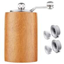 Moulin à sel et poivre en bois d'acacia, meulage en céramique durable, moulins à poivre classiques à secousse manuelle pour la cuisine, broyeur polyvalent avec poignée, moulin à épices réglable manuellement pour la cenelle, le poivre, le sel de mer, le poivre noir, les épices, ustensile de cuisine