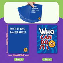 2 piezas Juego de 50 cartas para fiestas con amigos y familiares, actividades de equipo, juego de beber, regalo de cumpleaños, regalo de Navidad, regalo de Halloween, regalo perfecto