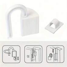 2 Stücke/Set 360° drehbarer Anti-Einklemmschutz Türstopper, geeignet für Schlafzimmer- & Badezimmertüren, verhindert Fingerklemmen (Weiß)