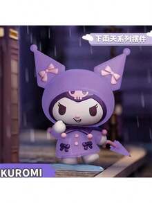 Sanrio Figurine de birou autorizate de Sanrio, Rainy Day Blind Box, Pachimari, Kuromi și Melody, pentru jucării de birou. Un cadou perfect pentru zile de naștere, sărbători, petreceri și absolviri.