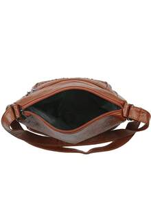 新款韩版时尚软皮女士旅行背包 - 棕色 - 查看 4