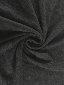 1 Piece Of Printed Round Neck T-Shirt, Casual Long Sleeve Comfortable Daily Wear Top, Suitable For Spring And Autumn, Women's Classic Versatile - 灰色的 - 查看 3