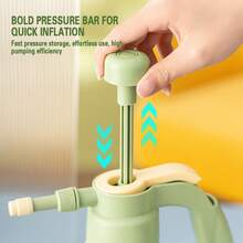 Large Pressure Watering Can, 1.5L Large Capacity Clear Water Bottle, Gardening Sprayer Pressure Pump Watering Can For Plants Flowers Cleaning - 彩色 - 查看 7