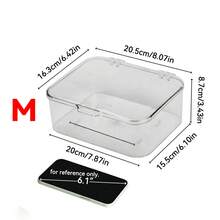 1pc Acrylic Flip-Top Storage Box, Medicine Organizer Case, Large Capacity Desk Organizer For Jewelry, Accessories, Stationery, And Cosmetics, Multi-Functional Transparent Container | Back To School Supplies