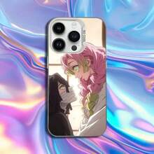 D-Demon S-Slayer Mitsuri Obanai Phone Case Covercompatible With  16,15,14,13,12,11,Mini,Pro,SE,MAX White Matte Shockproof Cover,Covercompatible With  17 Case,  17 Pro Case,  17 Pro Max Case