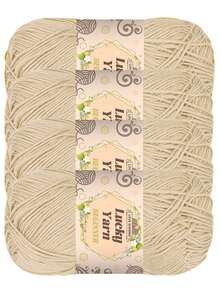 4 件套精致腈纶纱线套装 - 4 层柔软针织和钩针用品，非常适合制作毛毯、衣服、手提袋、拖鞋 - 多色，每件 50 克，手工艺必需品 | 柔和纱线套装 | 多用途 - 彩色 - 查看 18